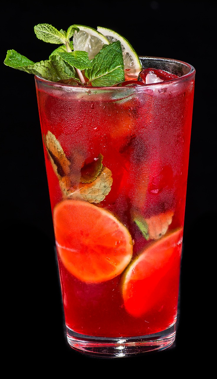 Image - summer drink strawberry mint