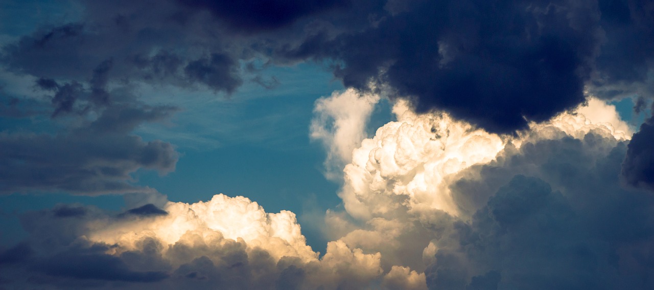 Image - the clouds storm blue sky nature