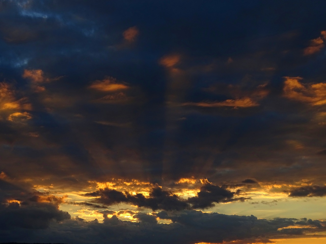 Image - evening sky clouds gewitterstimmung