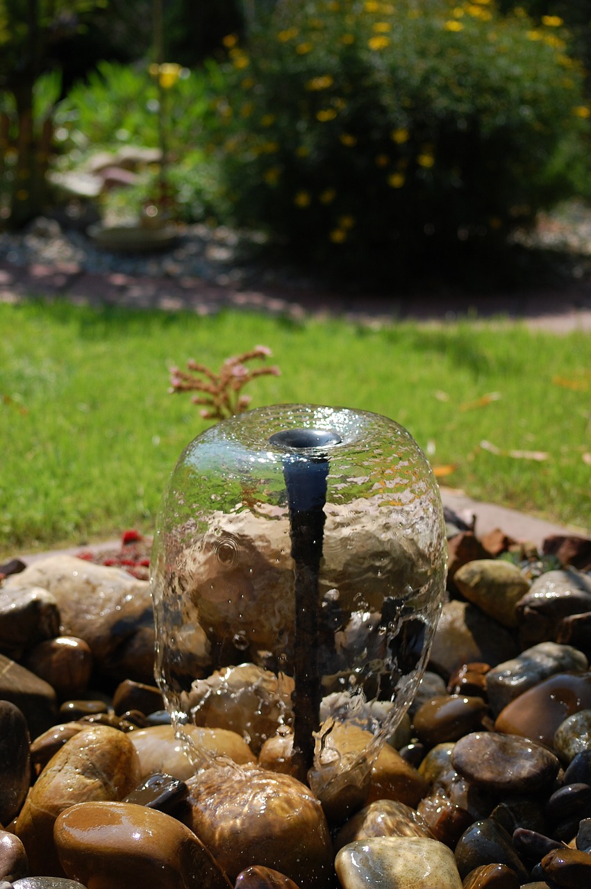 Image - fountain garden water games pond