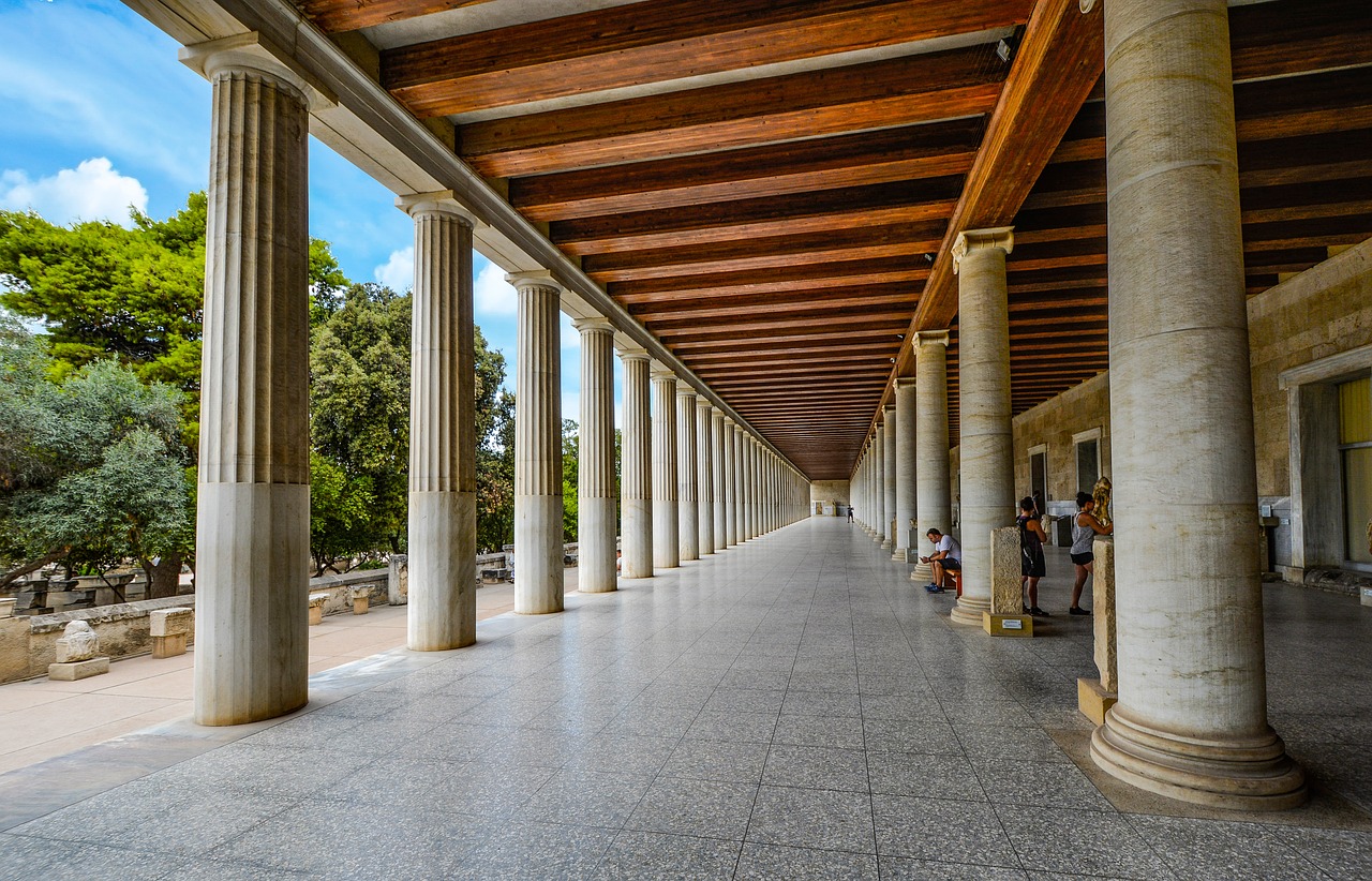 Image - athens columns greece greek museum