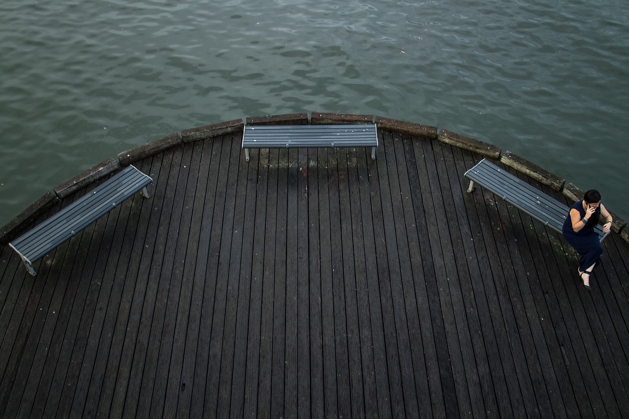 Image - deck water seats pier harbour