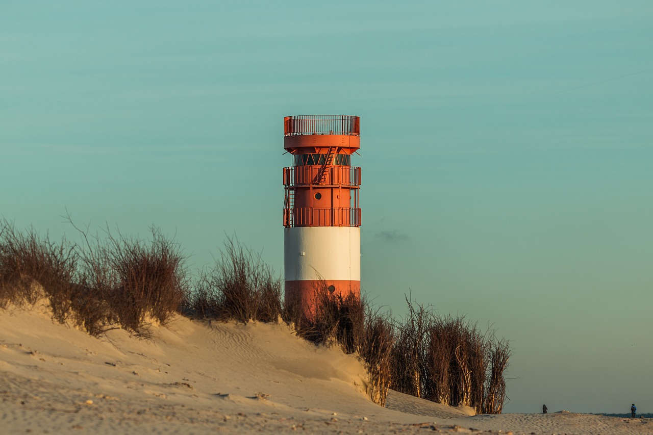 Image - lighthouse helgoland dune beach