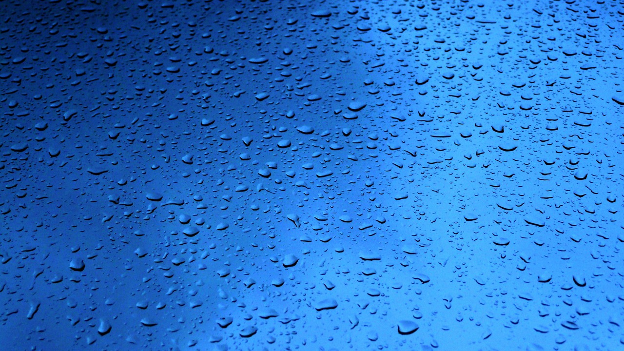 Image - rain drops glass droplets liquid
