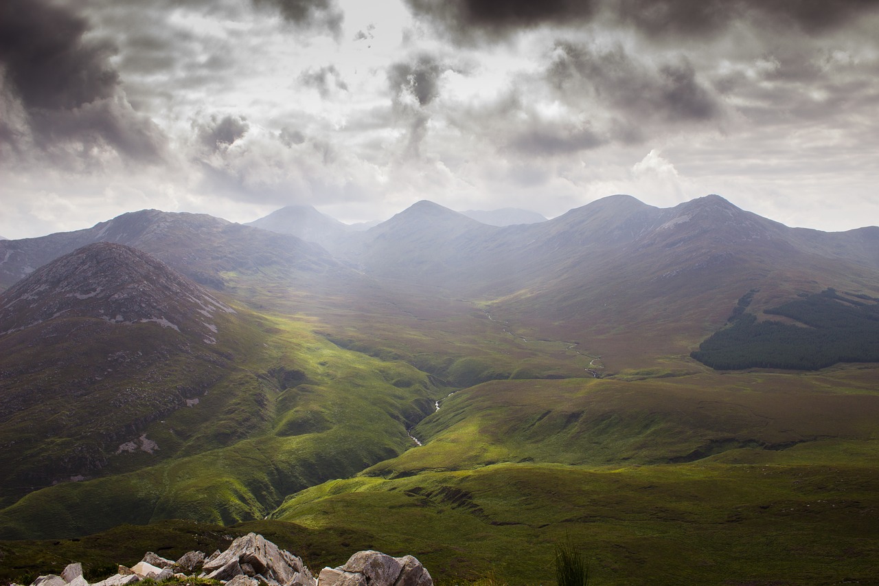 Image - ireland landscape clouds nature