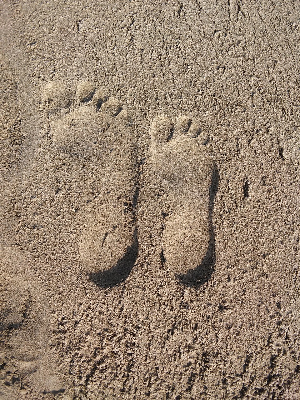 Image - sand beach footprint texture foot