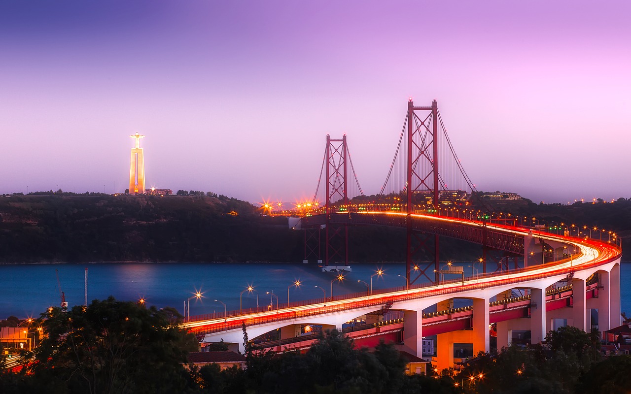 Image - lisbon portugal city urban bridge