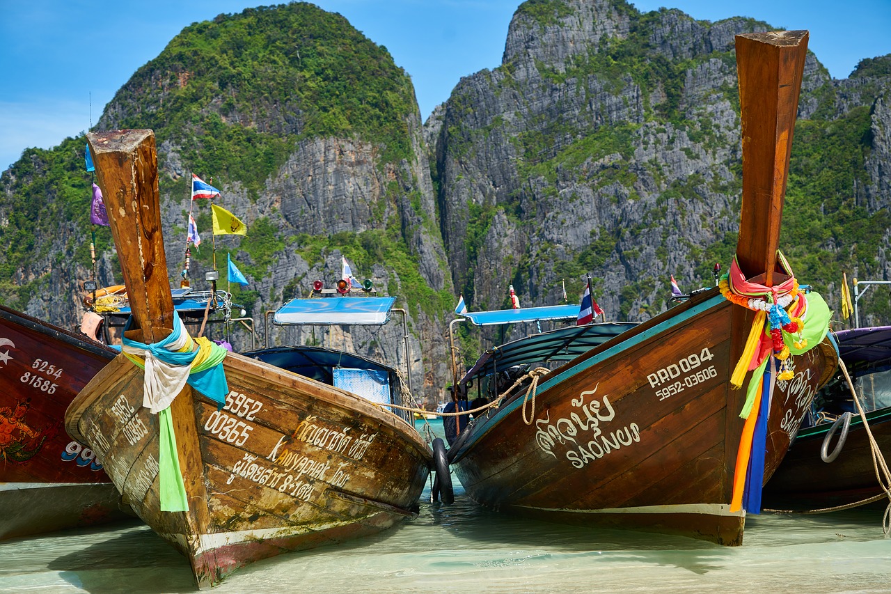 Image - ocean thailand see boat ship