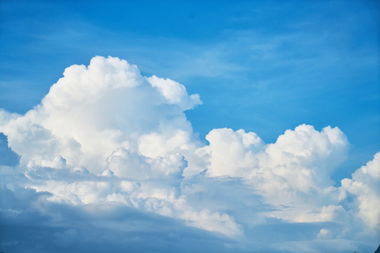 Image - blue sky background clouds white