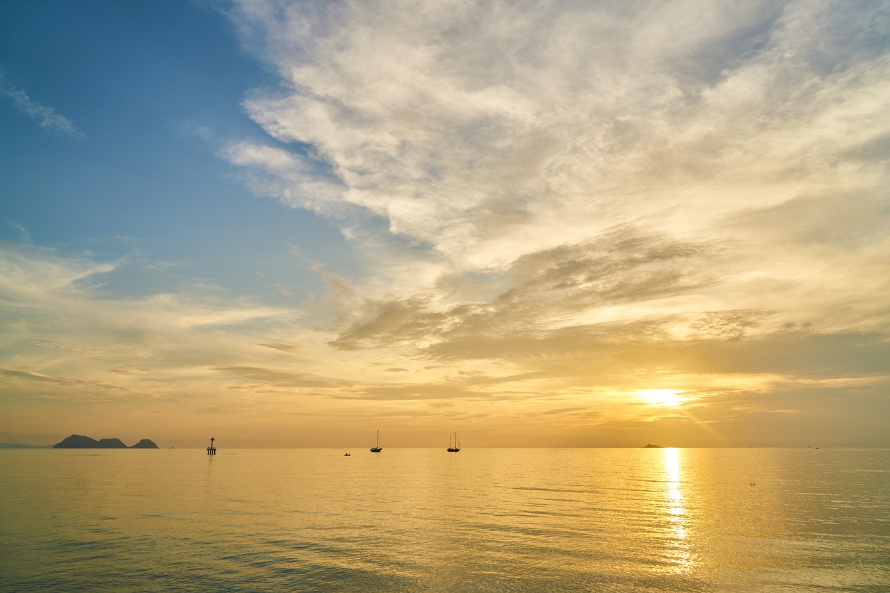 Image - landscape nature beach sky clouds