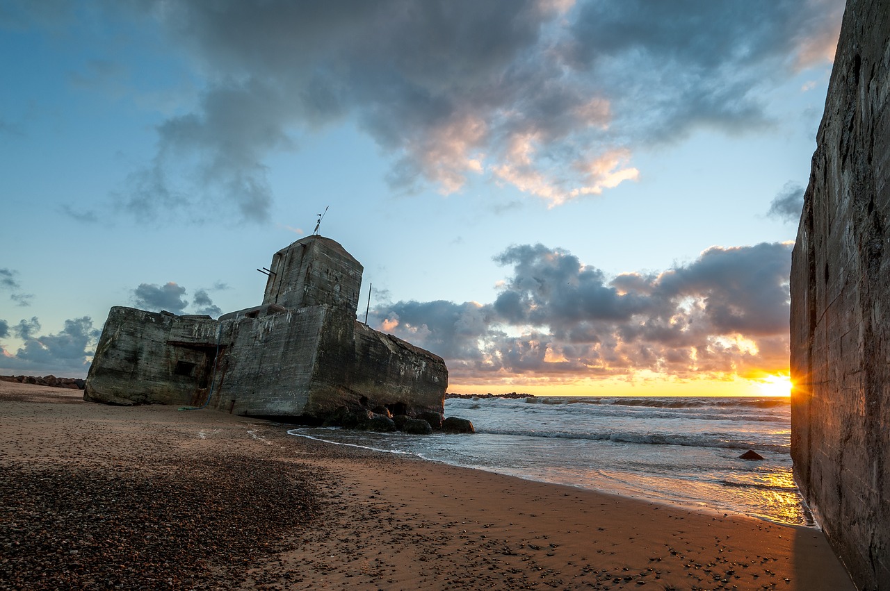 Image - ww2 bunker coastal sunset thy