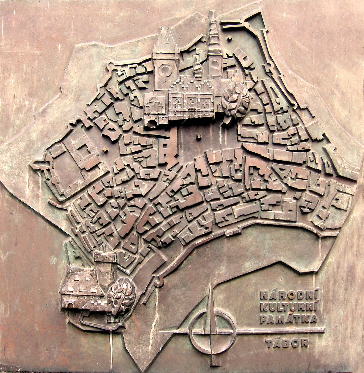 Image - map tabor czech republic relief