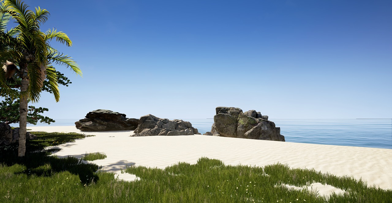 Image - render rendering 3d design beach