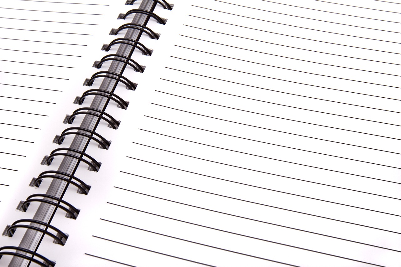 Image - open notebook blank page notebook