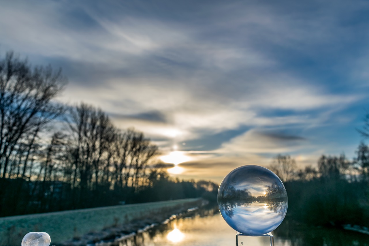 Image - glass ball winter soap bubble