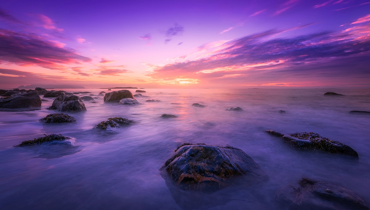 Image - sea ocean water stones boulders