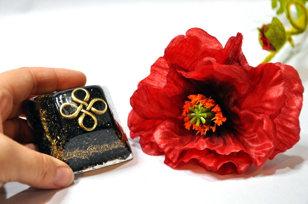 Image - orgone pyramid red flower pyramids