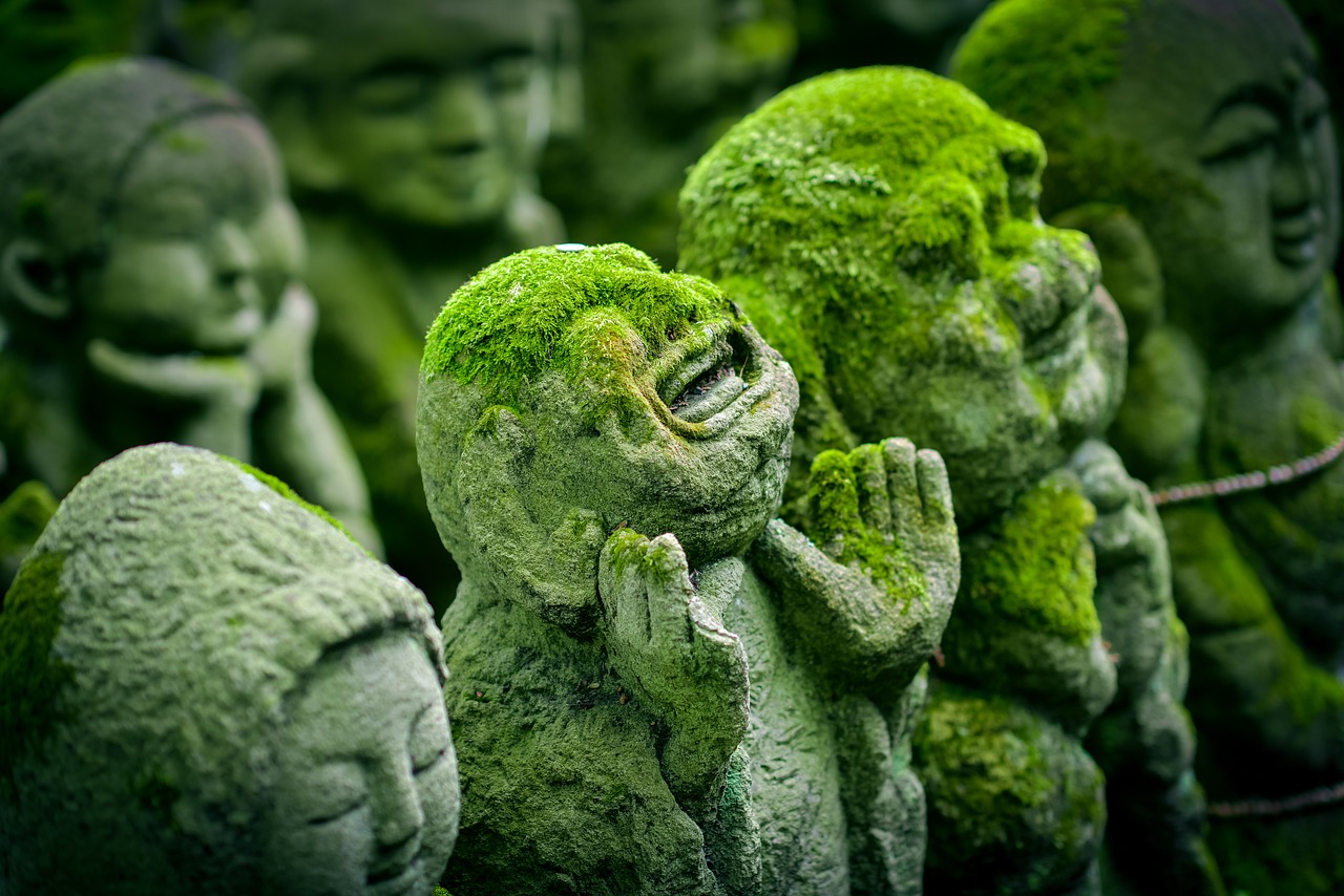 Image - kyoto japan statue jizo japanese