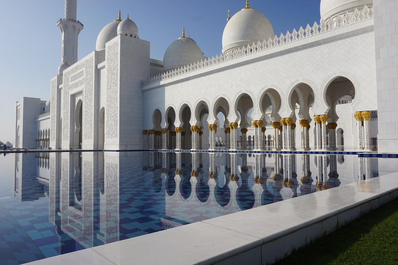 Image - mosque arabian white marble