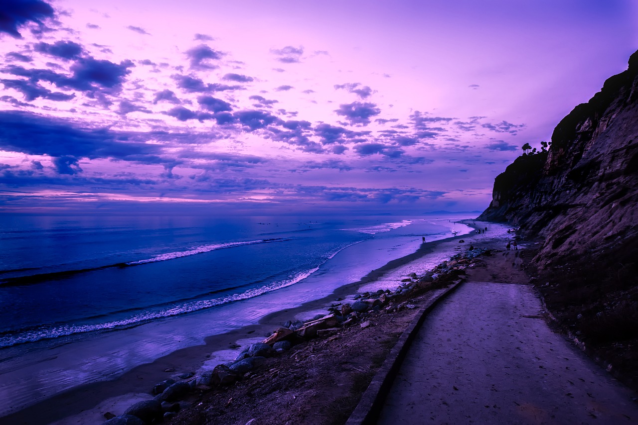 Image - california sunset dusk sky clouds