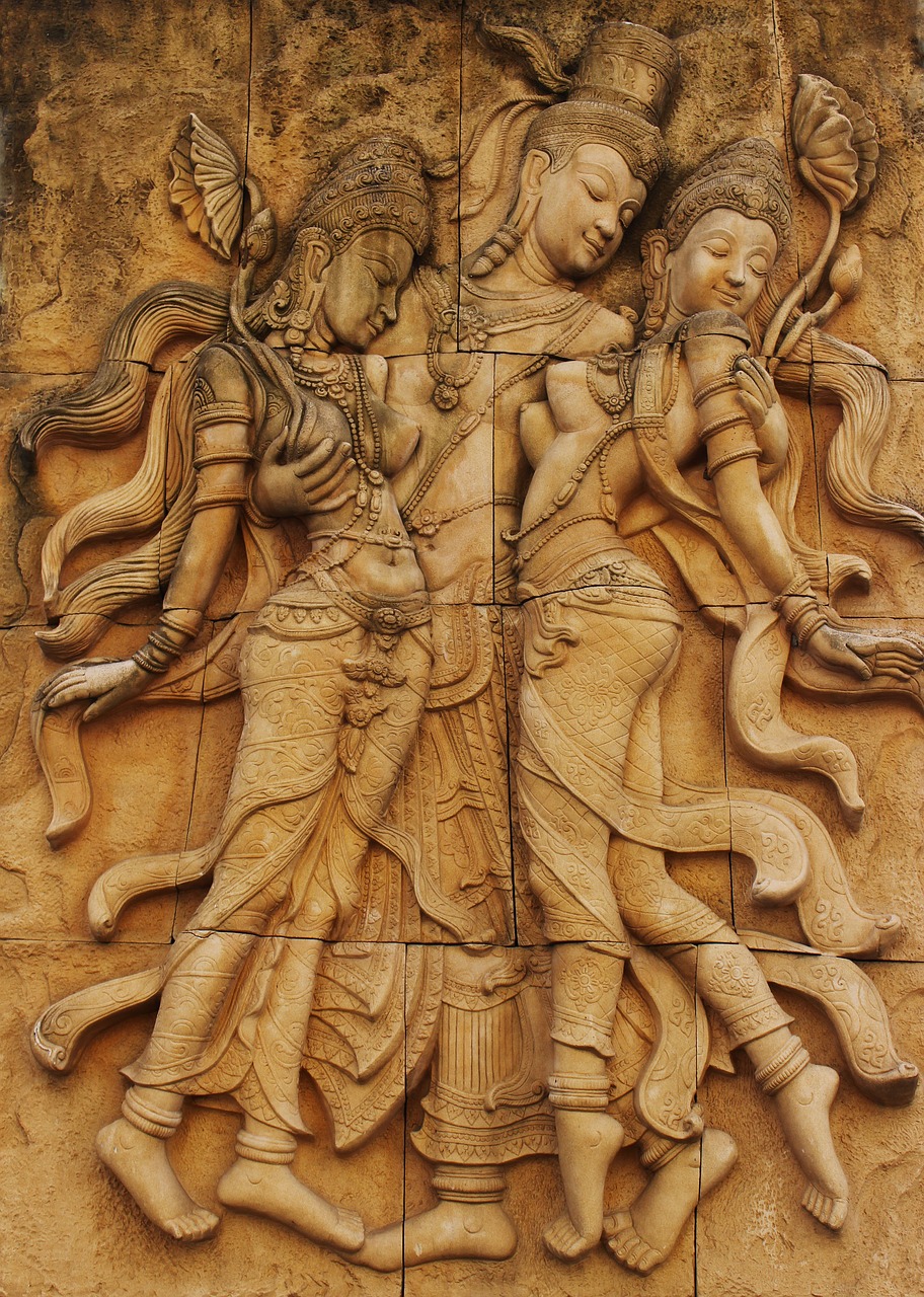 Image - wall plaque relief buddha