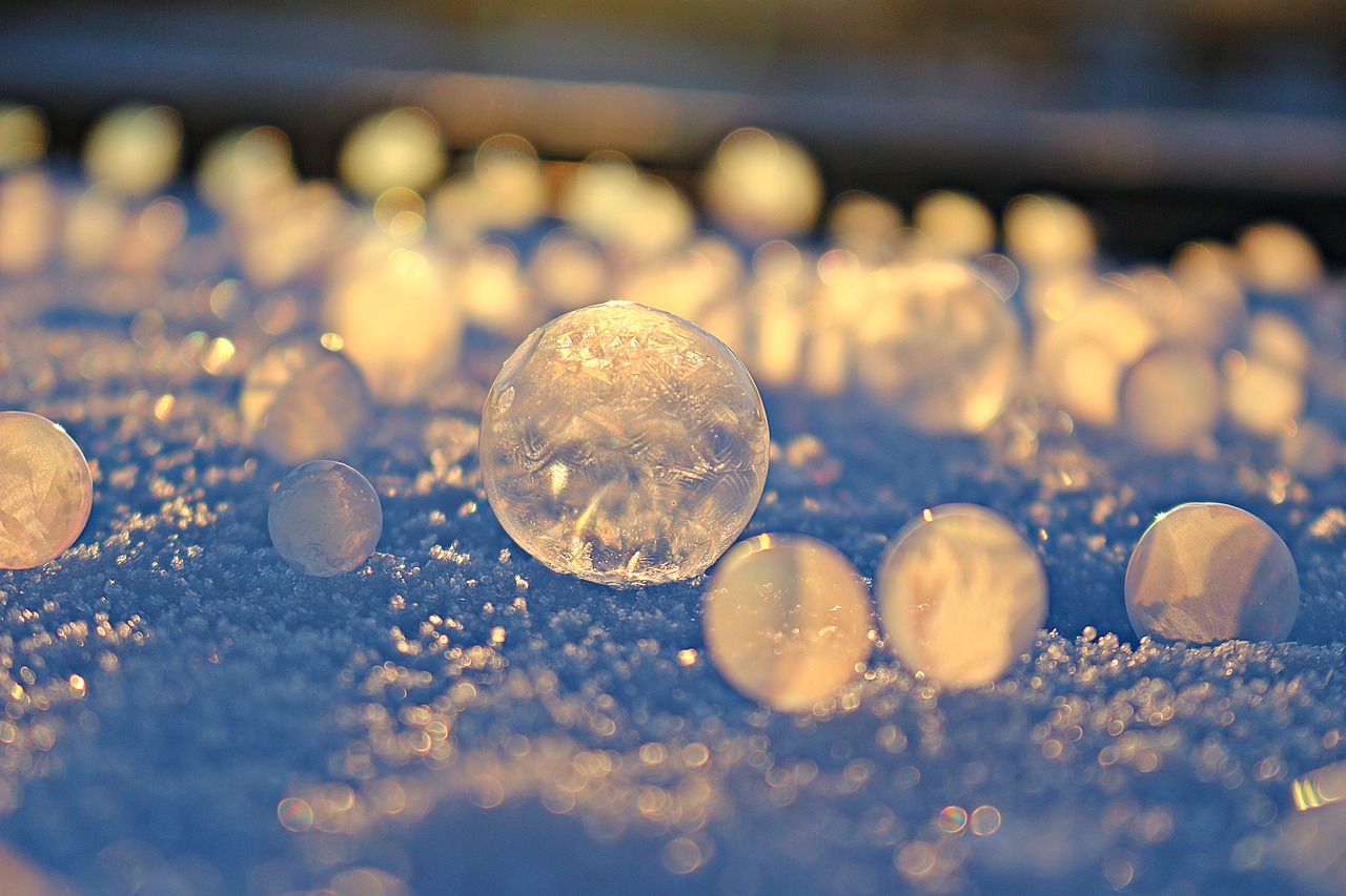 Image - soap bubble frost globe