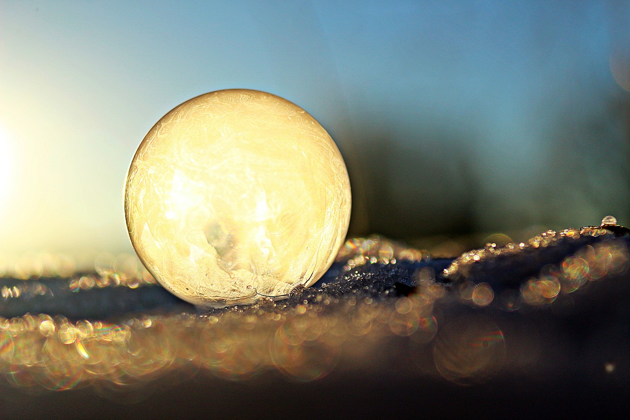 Image - ball soap bubble frost globe