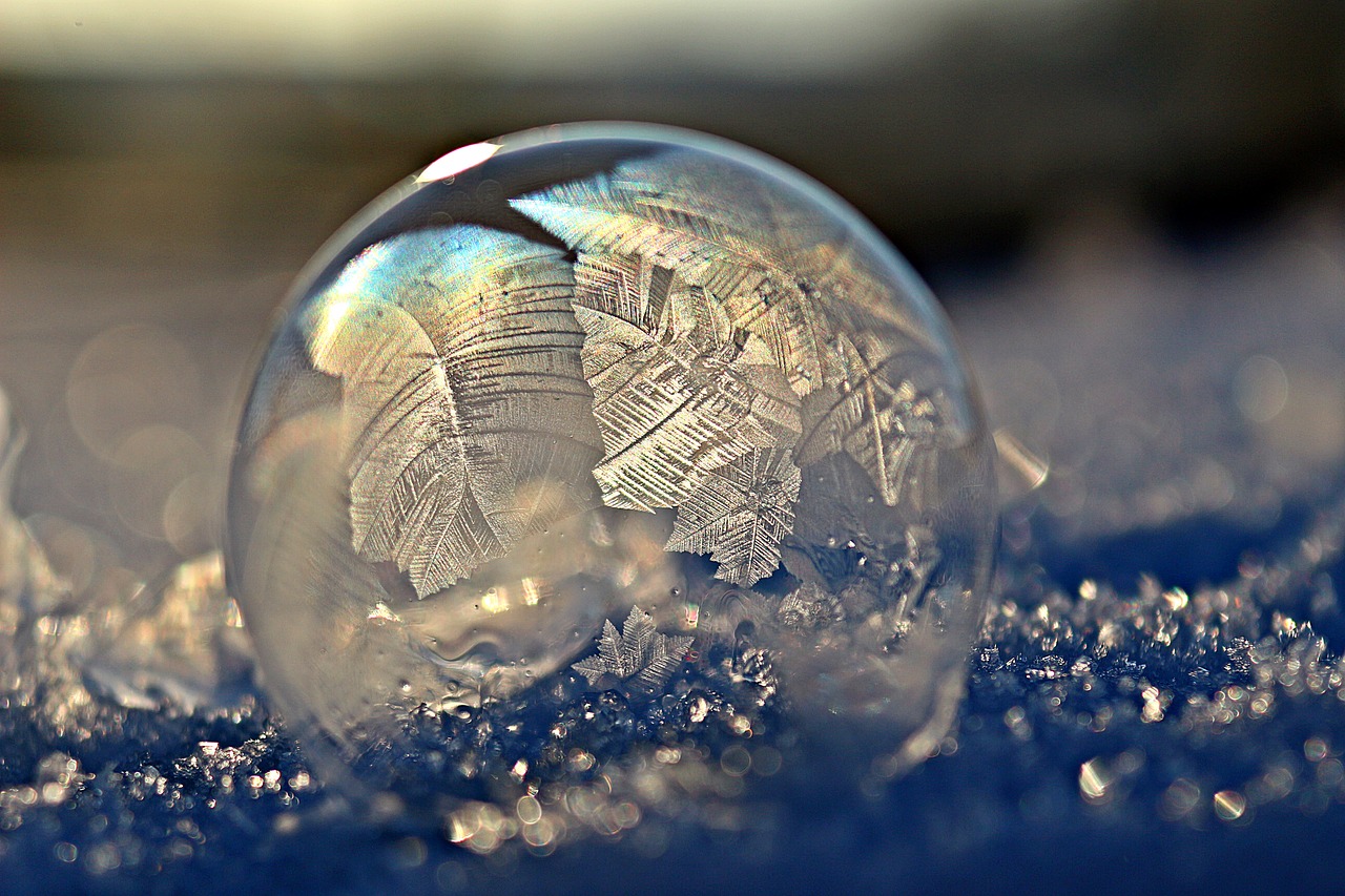 Image - frost blister soap bubble ball