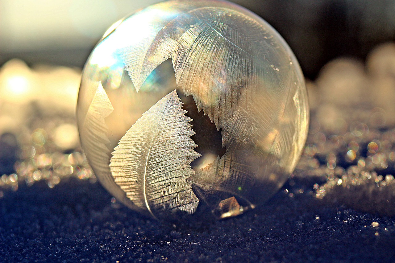 Image - soap bubble frost blister
