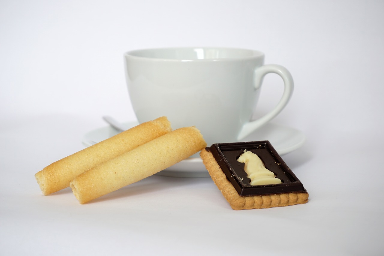 Image - cup biscuit cookie coffee pastries