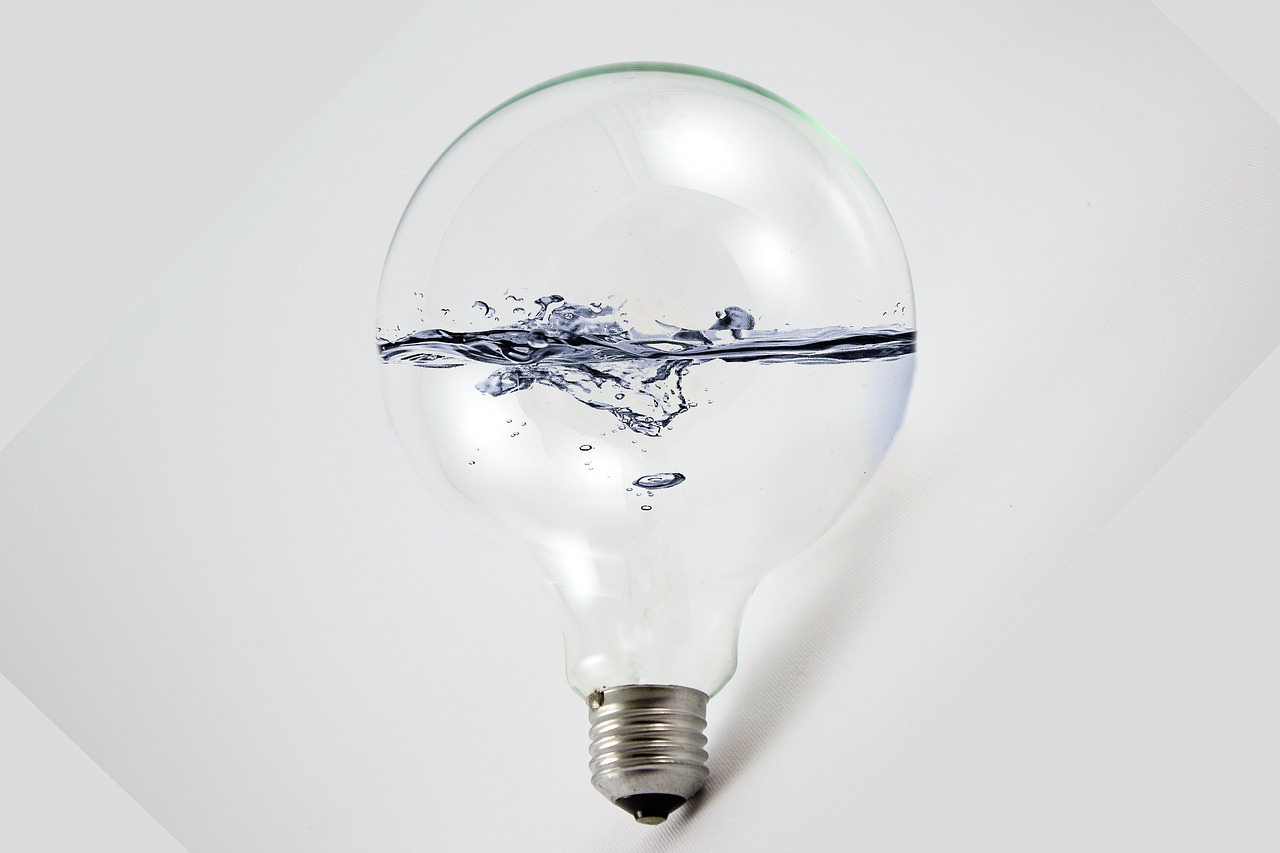 Image - water light bulb photoshop