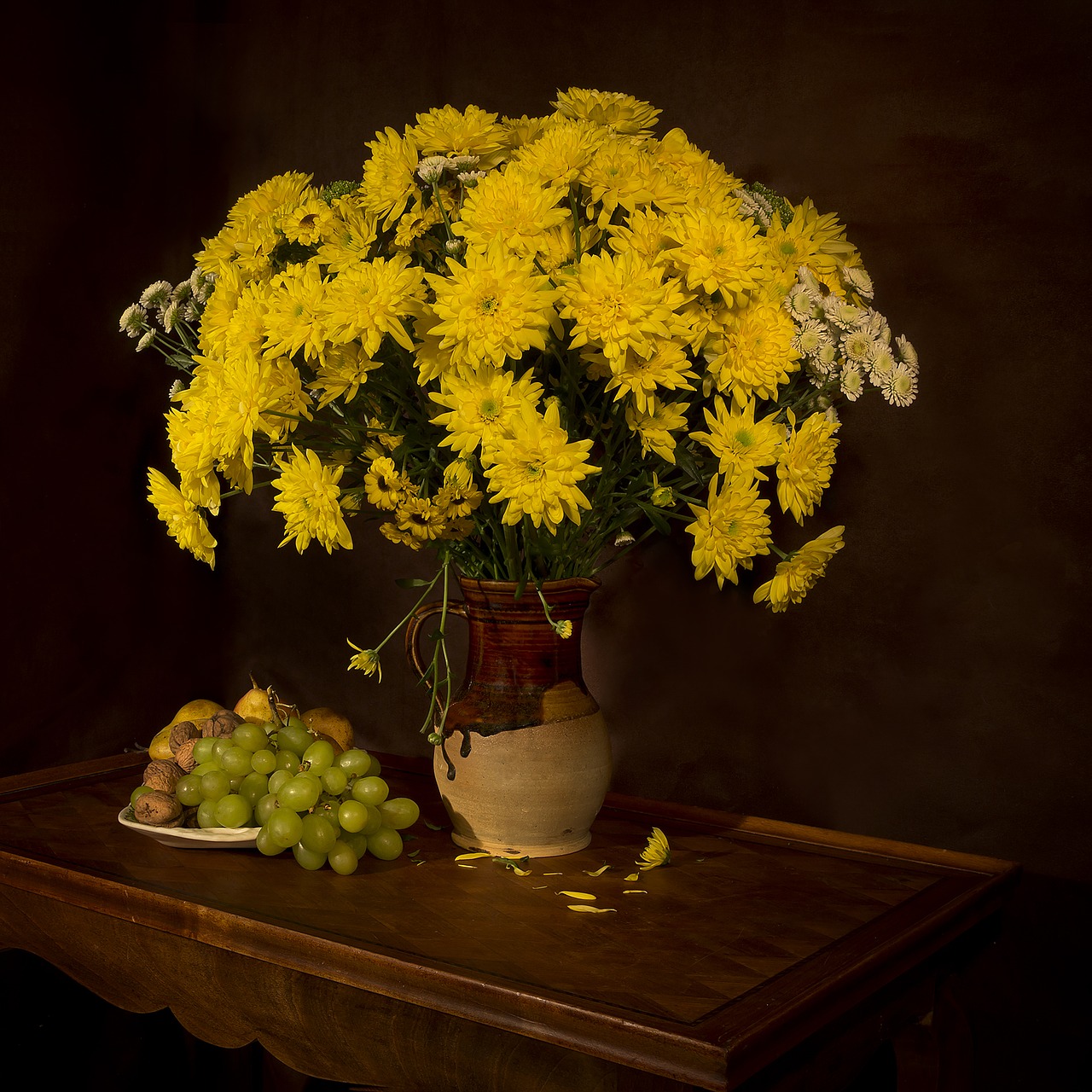 Image - still life yellow flowers plants