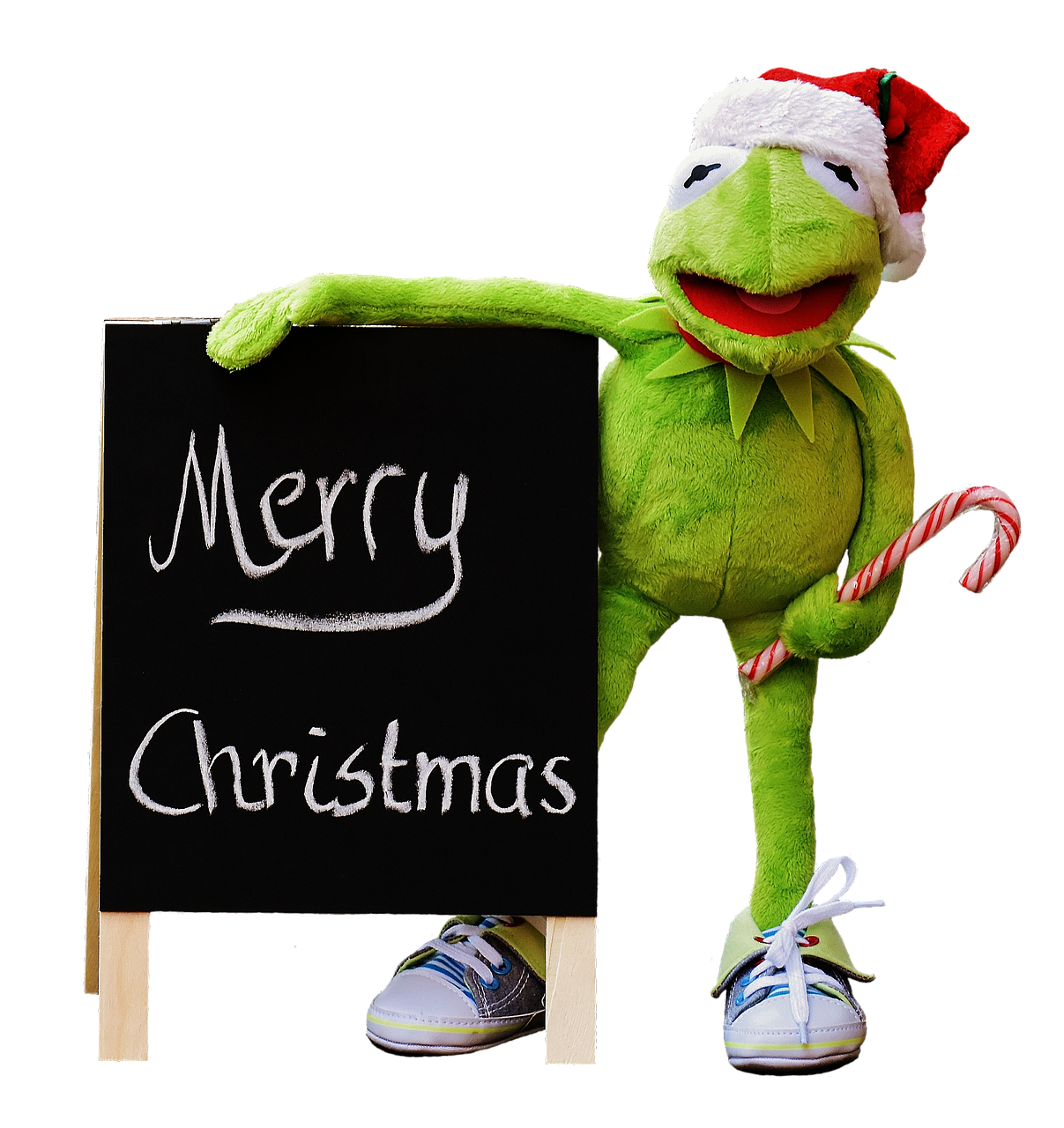 Image - kermit frog isolated christmas