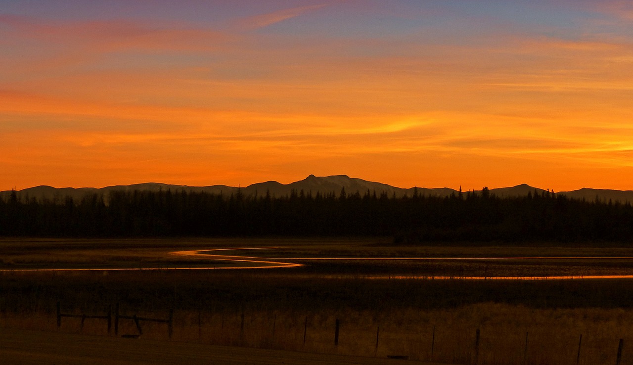 Image - sunset beautiful landscape scenery