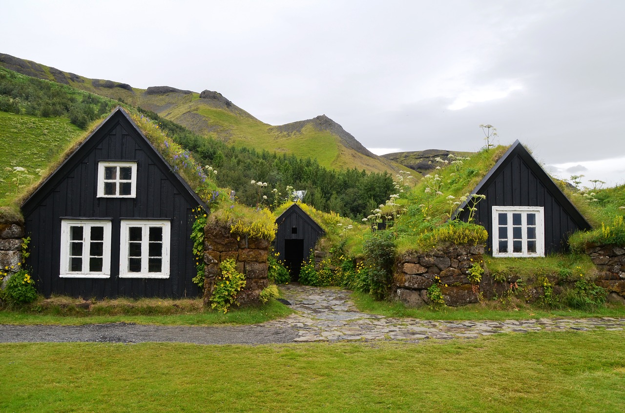 Image - skogar museum iceland grass roofs