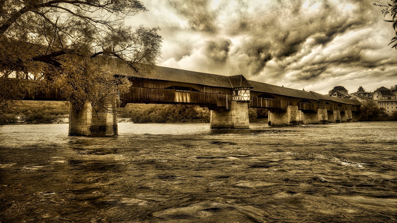 Image - wooden bridge bad säckingen rhine