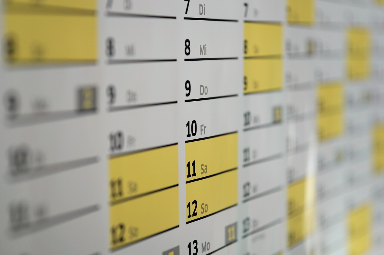 Image - calendar wall calendar days date