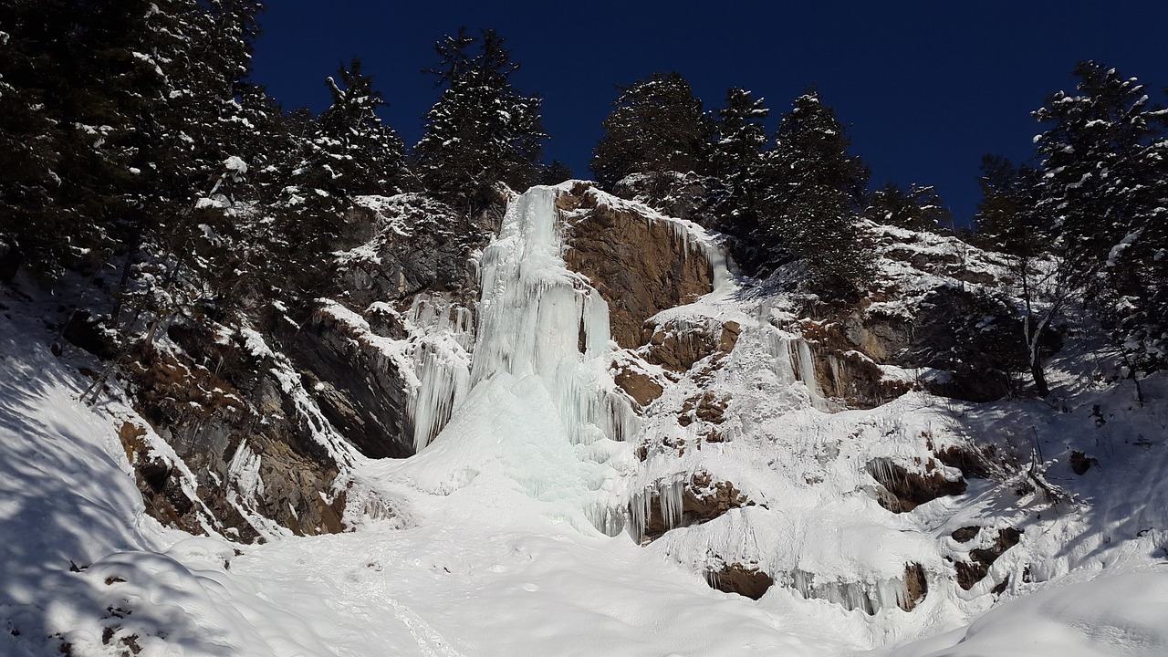 Image - icicle waterfall ice icefall