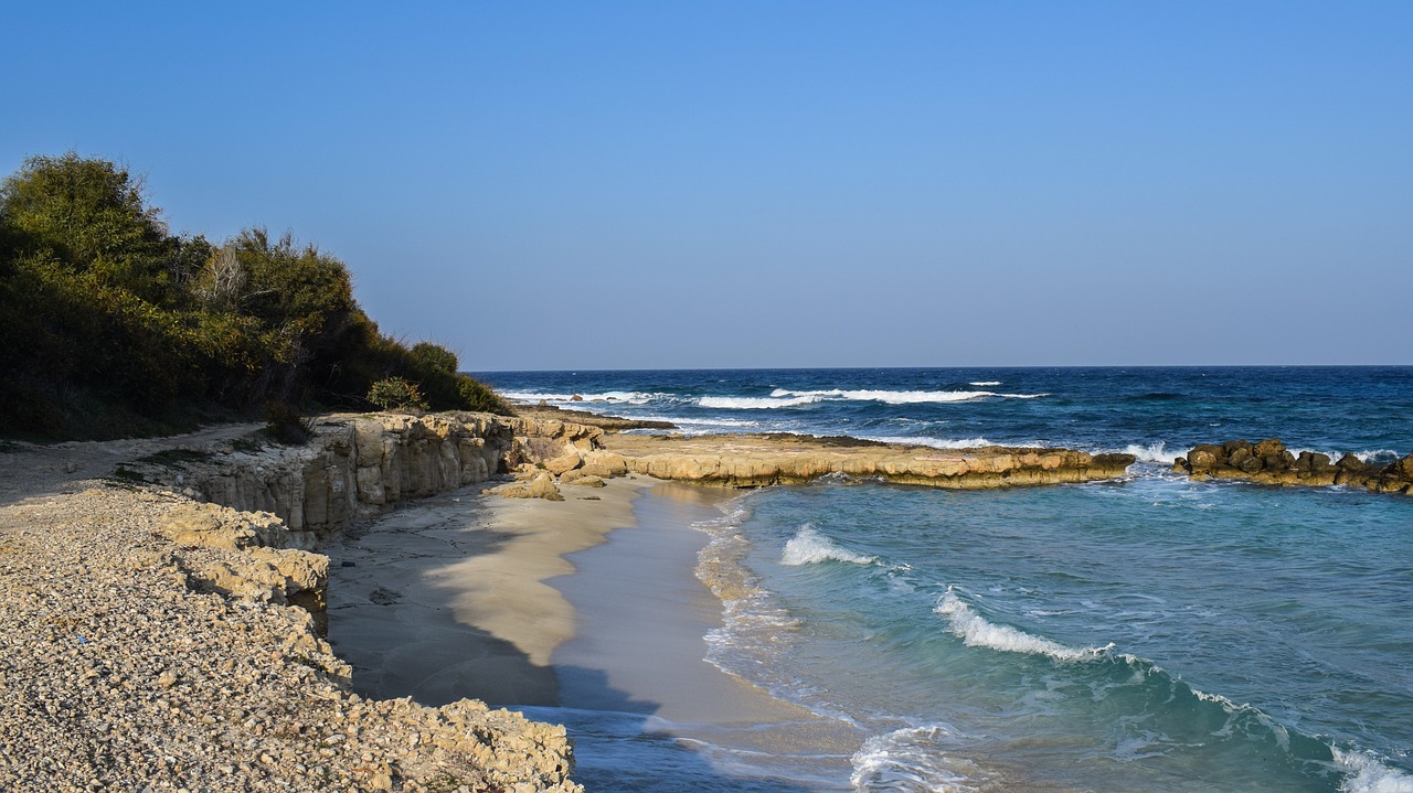 Image - cove sea coast beach waves