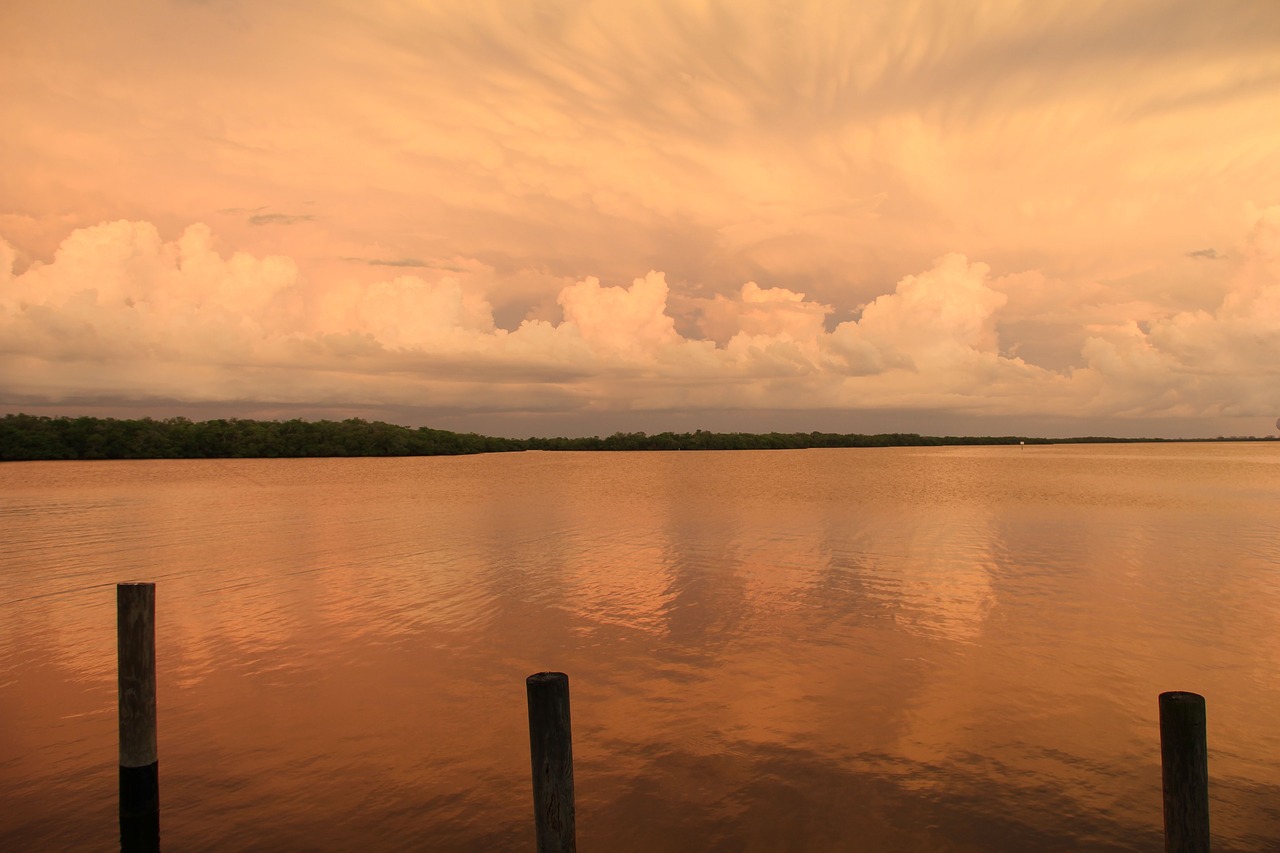 Image - afterglow wolkenspiel evening sky