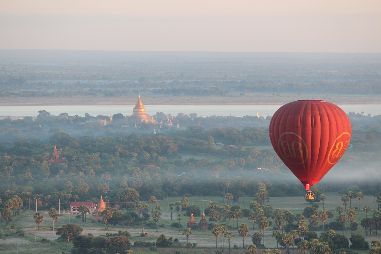 Image - balloons over bagan