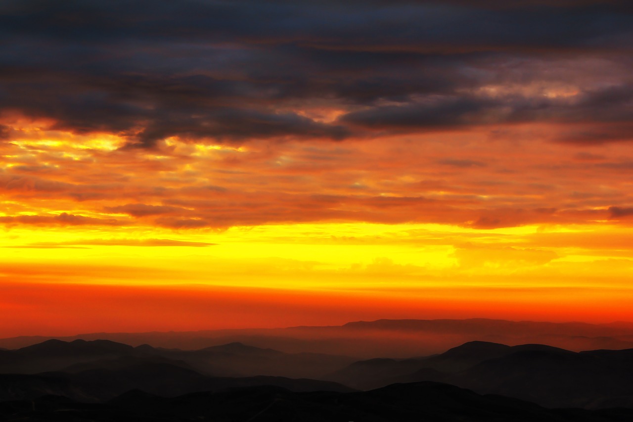 Image - sunset clouds s sun sky sunrise