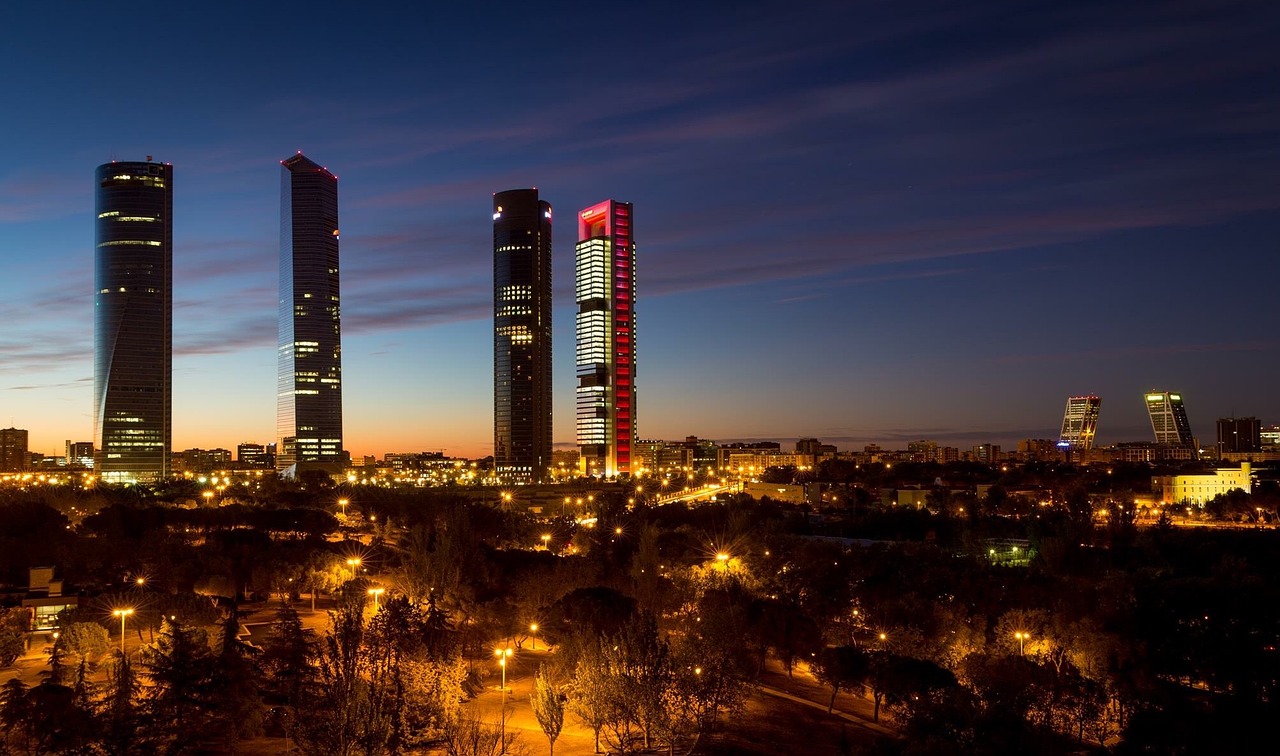 Image - madrid spain torres skyline