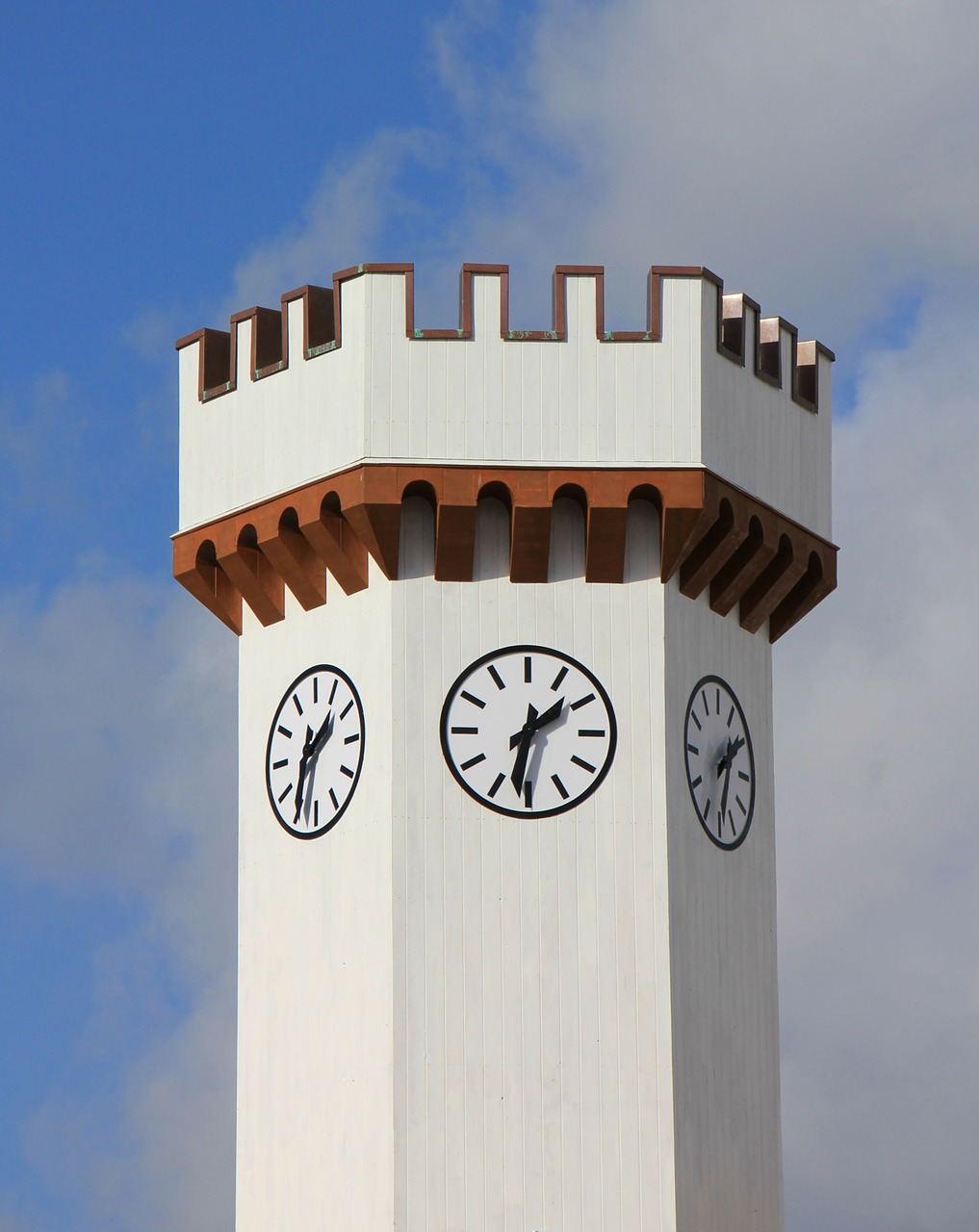 Image - white sky tower clock watches