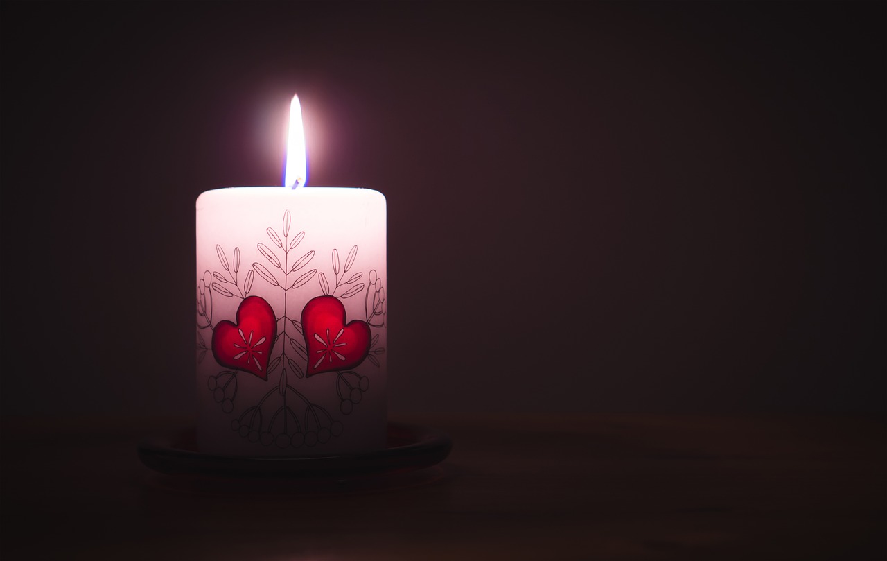 Image - heart candle flame love