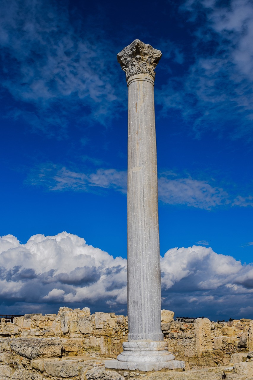 Image - cyprus kourion ancient site column