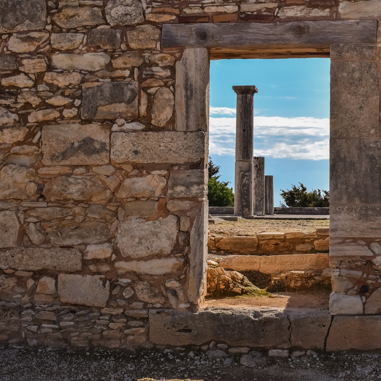 Image - cyprus apollo hylates door columns