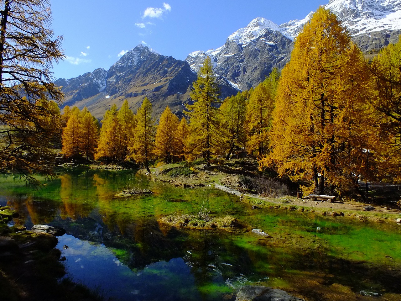 Image - lago bleu valle d aosta aosta valley