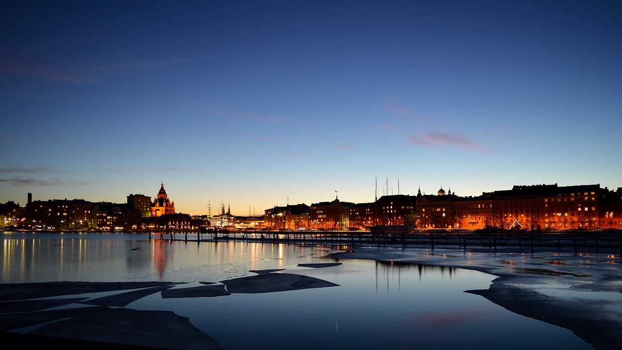 Image - helsinki finnish winter sea city