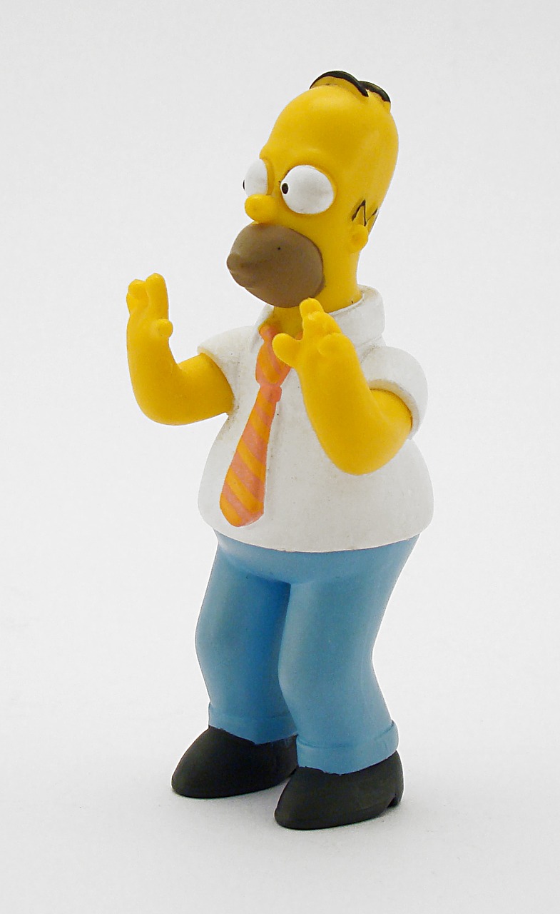 Image - homer simpsons drawing snowman toy
